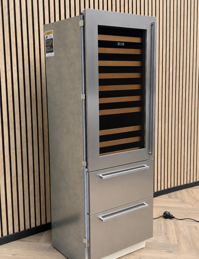 Luxe Sub Zero Wijnklimaatkast +  koelgedeelte, Witgoed en Apparatuur, Koelkasten en IJskasten, Zonder vriesvak, 200 liter of meer