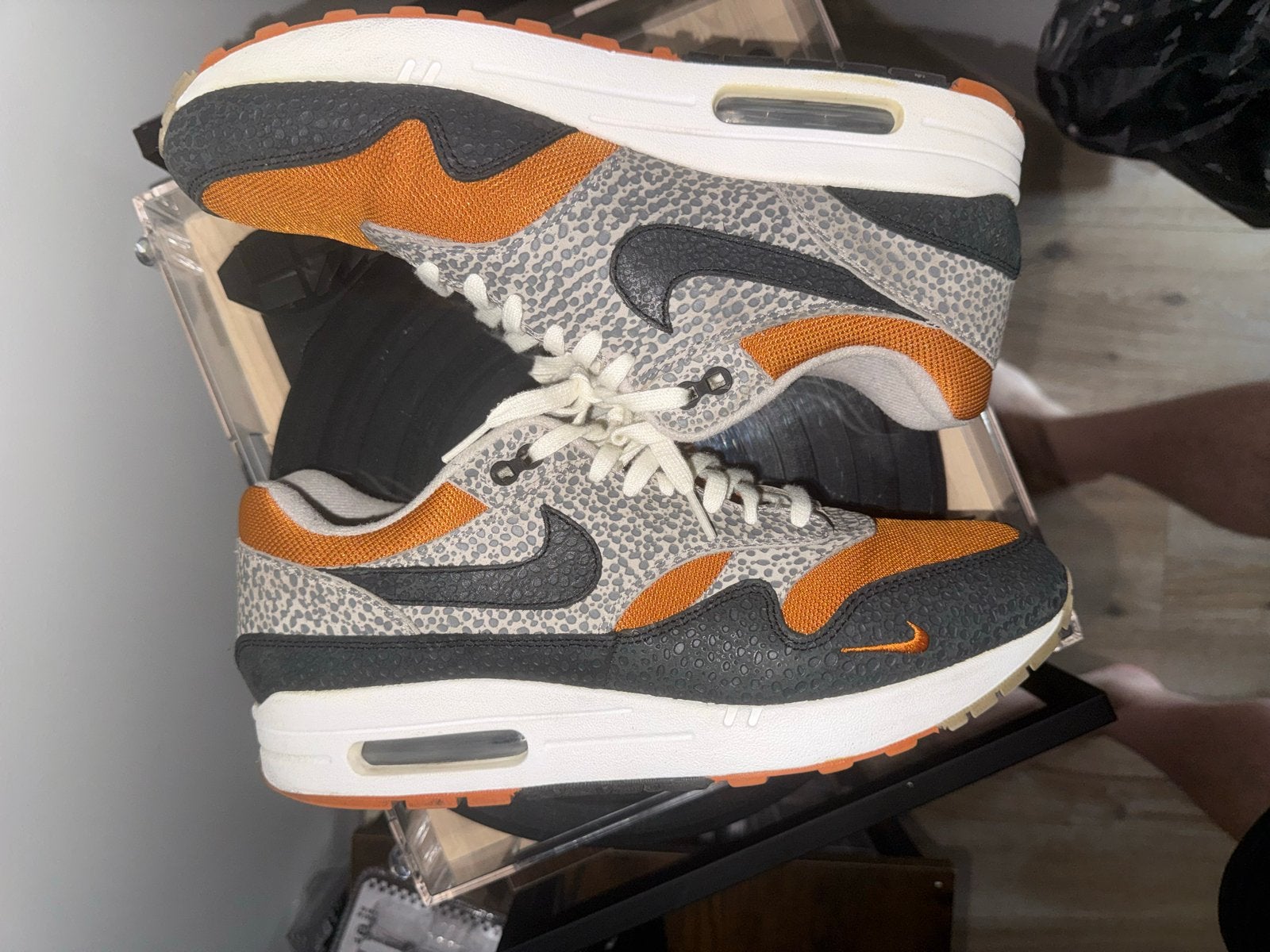 Nike Air Max 1 Safari -  Size? Zeldzaam - Maat 44 - Met doos, Overige kleuren, Ophalen of Verzenden, Sneakers of Gympen, Zo goed als nieuw