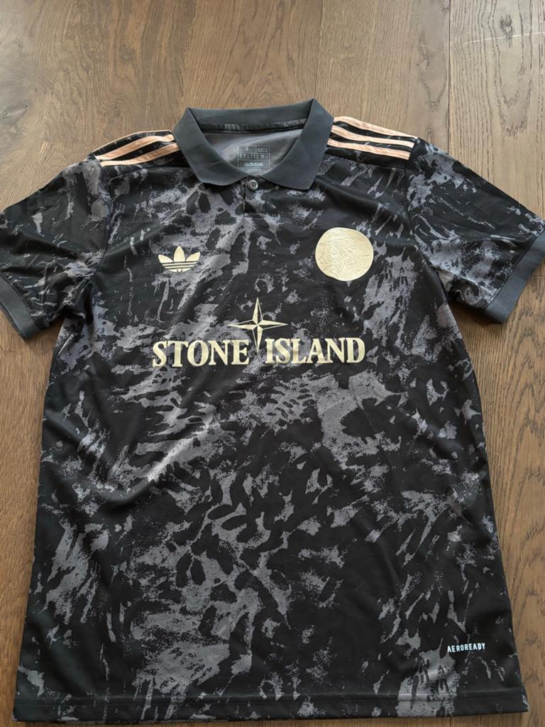 Adidas Ajax Voetbalshirt - Zwart/Goud - Maat S, Ophalen of Verzenden, Zo goed als nieuw, Maat 46 (S) of kleiner, Zwart