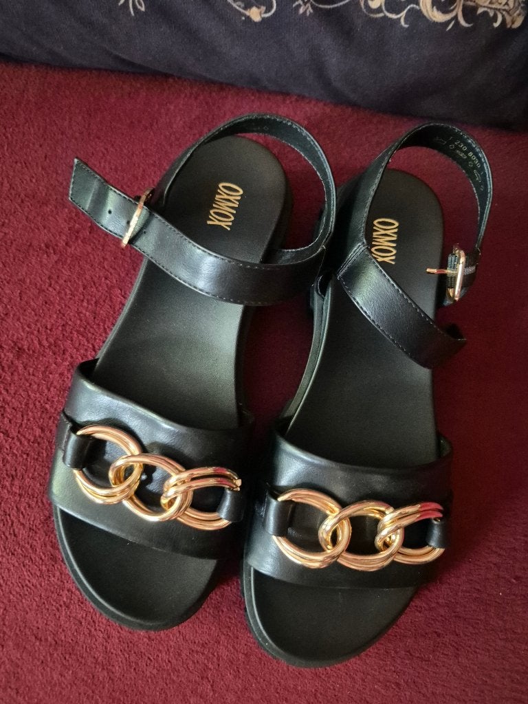 Dames sandalen, Kleding | Dames, Oxmox, Zwart, Nieuw, Sandalen of Muiltjes