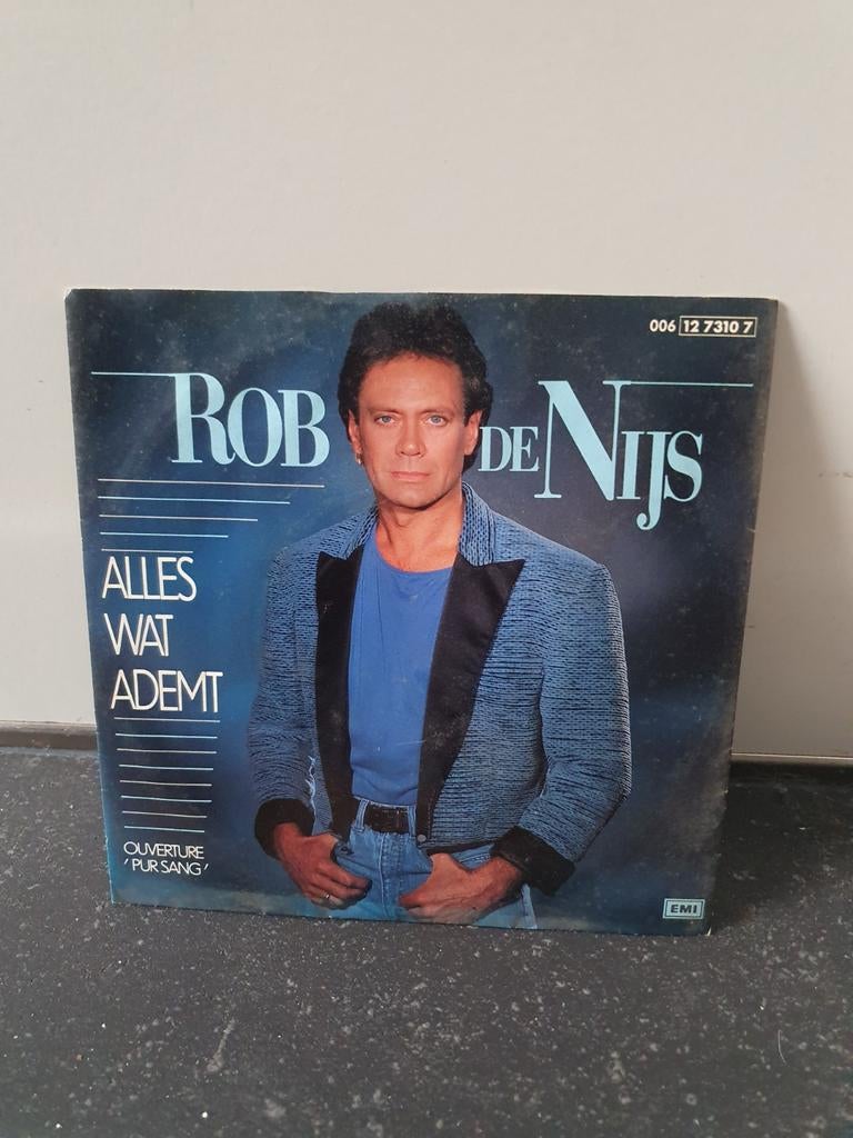 Rob de Nijs - Alles Wat Ademt / Pur Sang (Single), Fotohoes, Ophalen of Verzenden, Gebruikt, Nederlandstalig