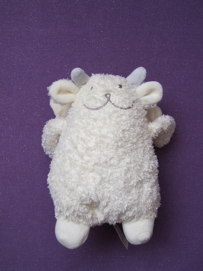 HAPPY HORSE Knuffel KOE MET VLEUGELS EN MUZIEK UIT 2007. WIT, Happy Horse, Ophalen of Verzenden, Middelgroot (20 tot 80 cm), Met label