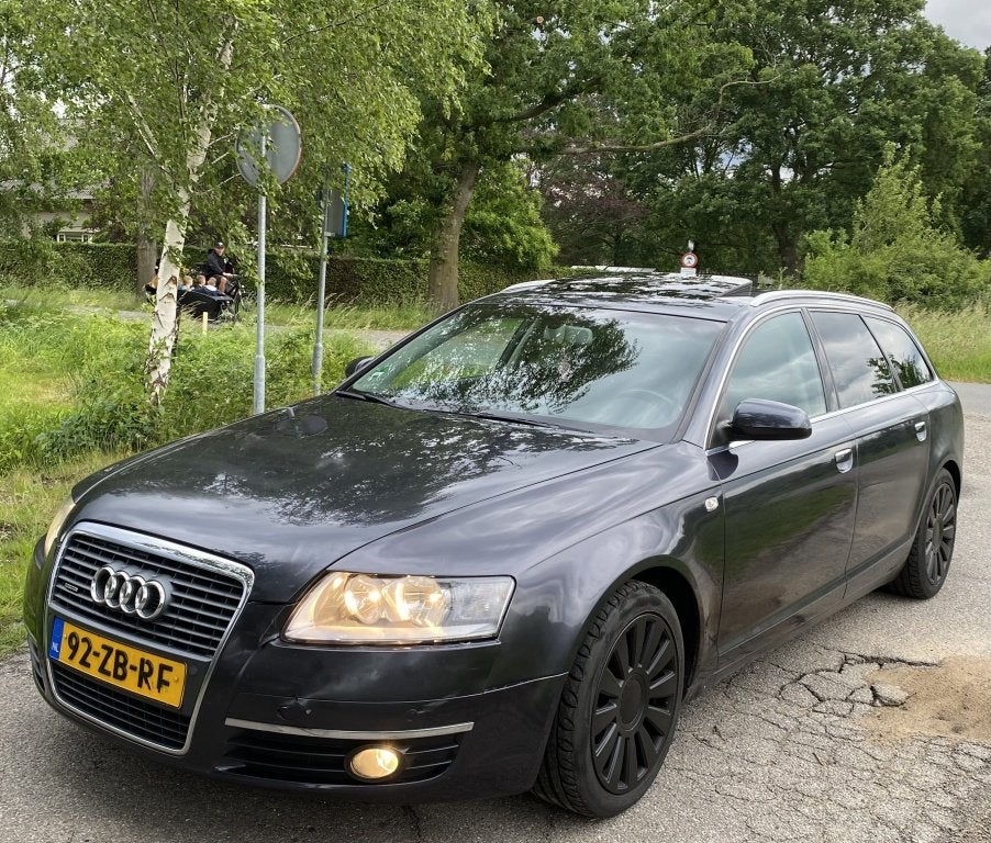 Audi A6 Avant 2.8 FSI q. Pro Line (bj 2008, automaat), Auto's, Audi, Automaat, Gebruikt, Euro 4, Zilver of Grijs