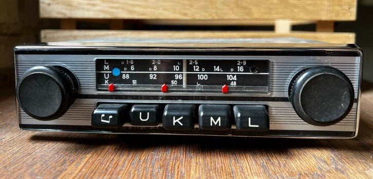 Vintage Blaupunkt FM Autoradio - Klassieke Auto Radio, Auto diversen, Autoradio's, Ophalen of Verzenden, Gebruikt