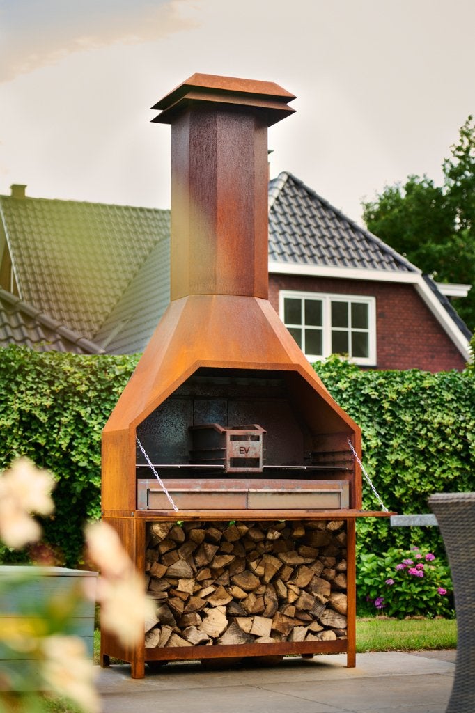 Zuid-Afrikaanse braai / BBQ vrijstaand 1200 - Vesign, Tuin en Terras, Ophalen of Verzenden, Nieuw, Vesign, Met accessoires