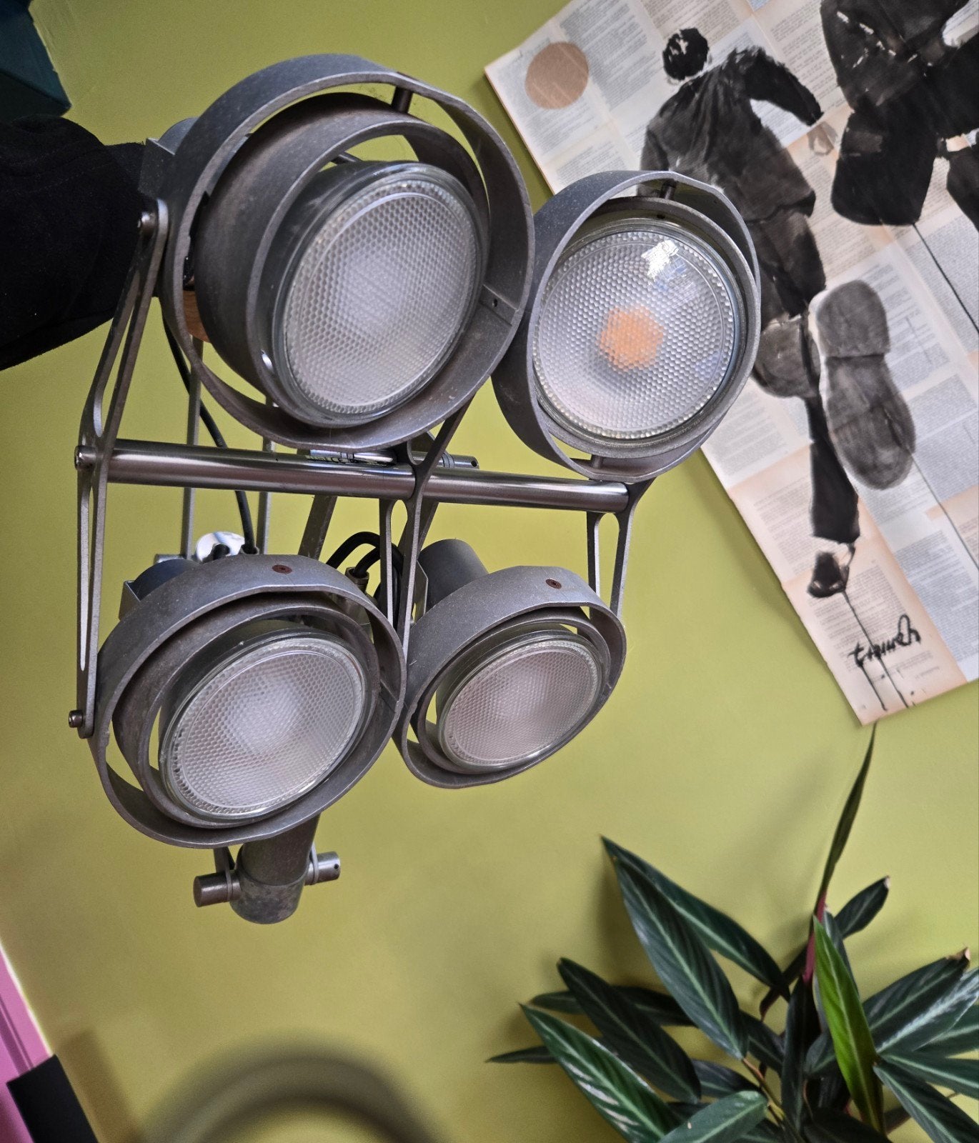 Modular Nomad Industriële dimbare  verstelbare lamp met 4 sp, Overige merken, Gebruikt, Zilver, Verstelbaar