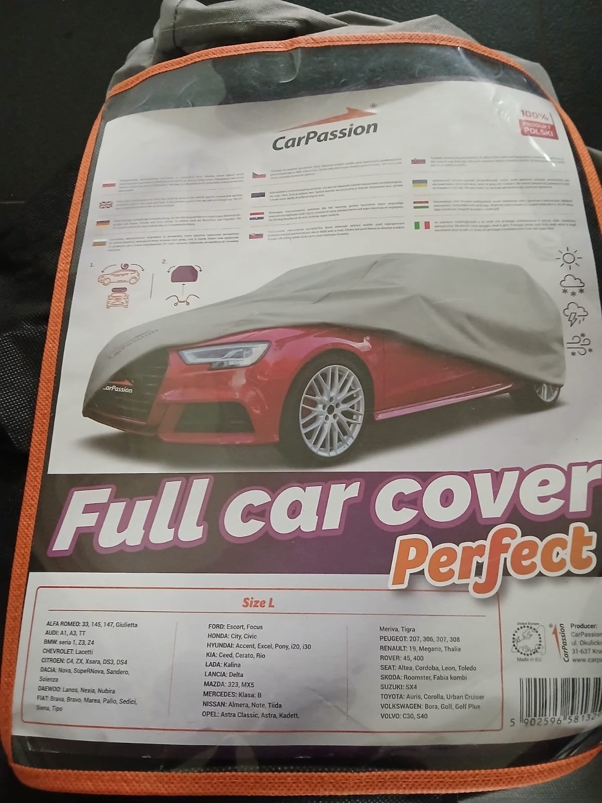 CarPassion Volledige Autohoes Maat L - Nieuw, Ophalen of Verzenden, Nieuw, Universeel