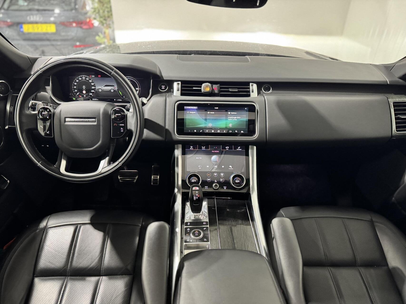 Land Rover Range Rover Sport HSE P400e|PANO|MERIDIAN|MEMORY, Auto's, Automaat, Gebruikt, Zwart, 4 cilinders