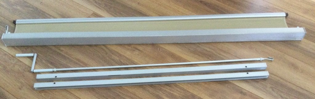 Screen met draai slinger.  gebruikt ., Ophalen, Gebruikt, Minder dan 250 cm, Minder dan 150 cm