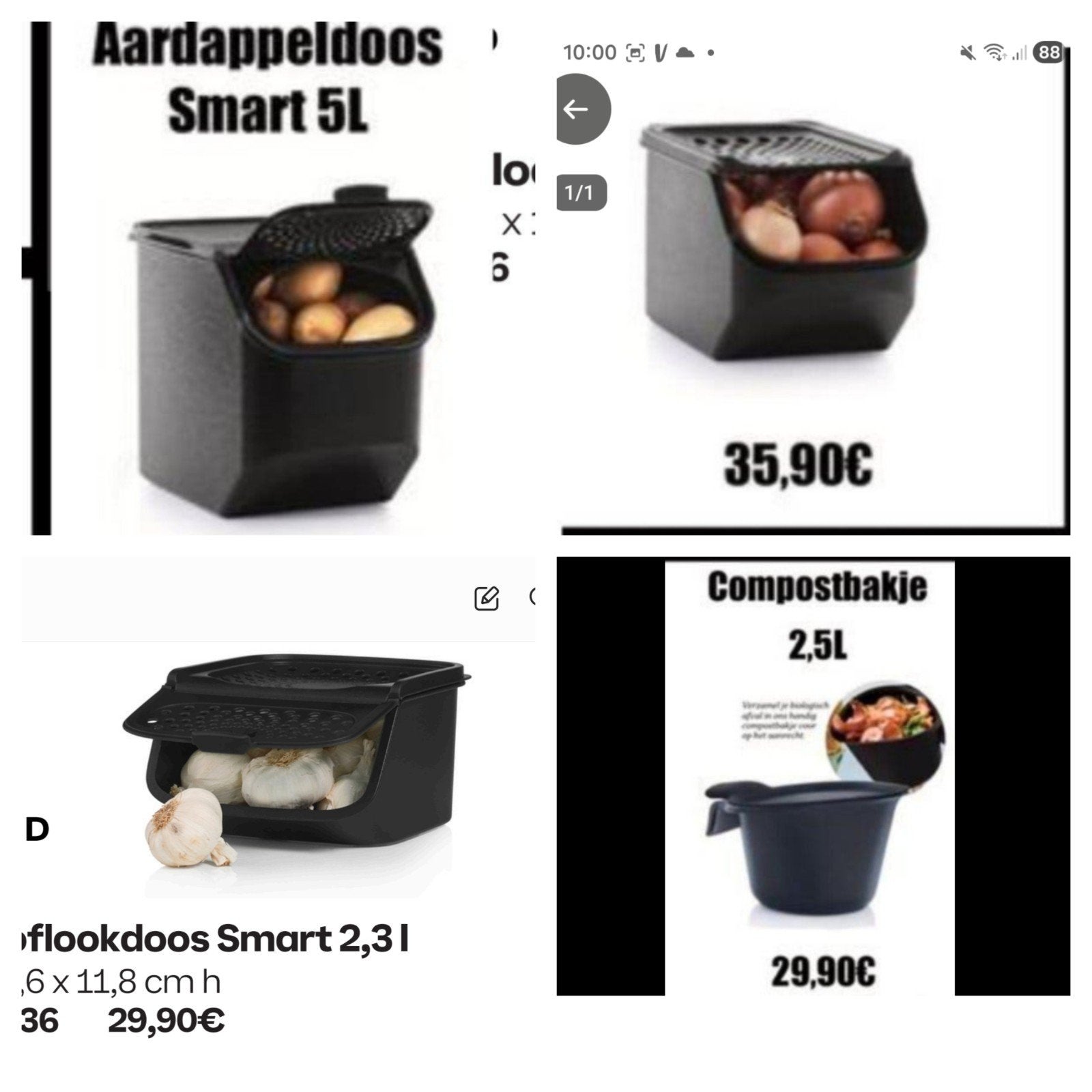 Nieuwe Tupperware Smartdozen Set + Gratis Verzending, Huis en Inrichting, Bewaardoos, Nieuw, Ophalen of Verzenden, Overige kleuren