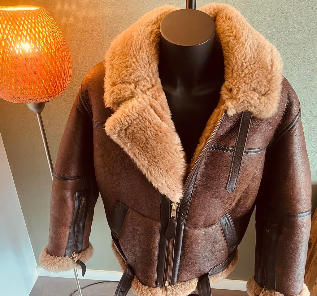 Pilotenjas IRVIN RAF MADE IN ENGLAND lammy piloten jas, Kleding | Heren, Jassen | Winter, Ophalen of Verzenden, Zo goed als nieuw