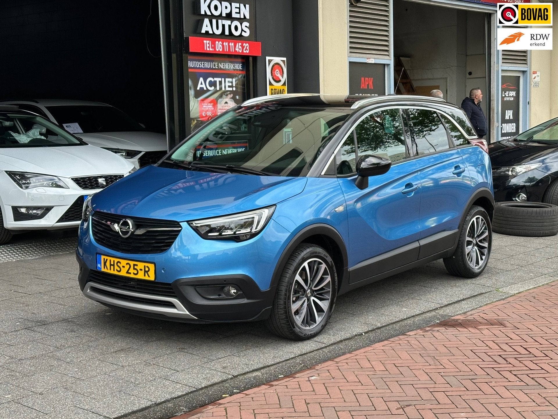 Opel Crossland X 1.2 Turbo Online Edition Automaat Navi Carp, Auto's, 840 kg, Gebruikt, Euro 6, Blauw