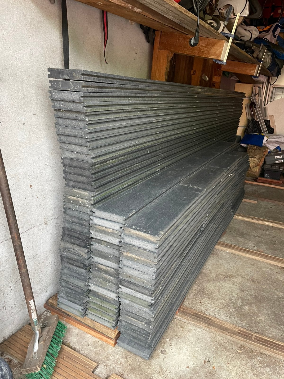 WPC composiet vlonderplanken massief merk “Prodeck” 30 m2, Ophalen, Zo goed als nieuw, Composiet