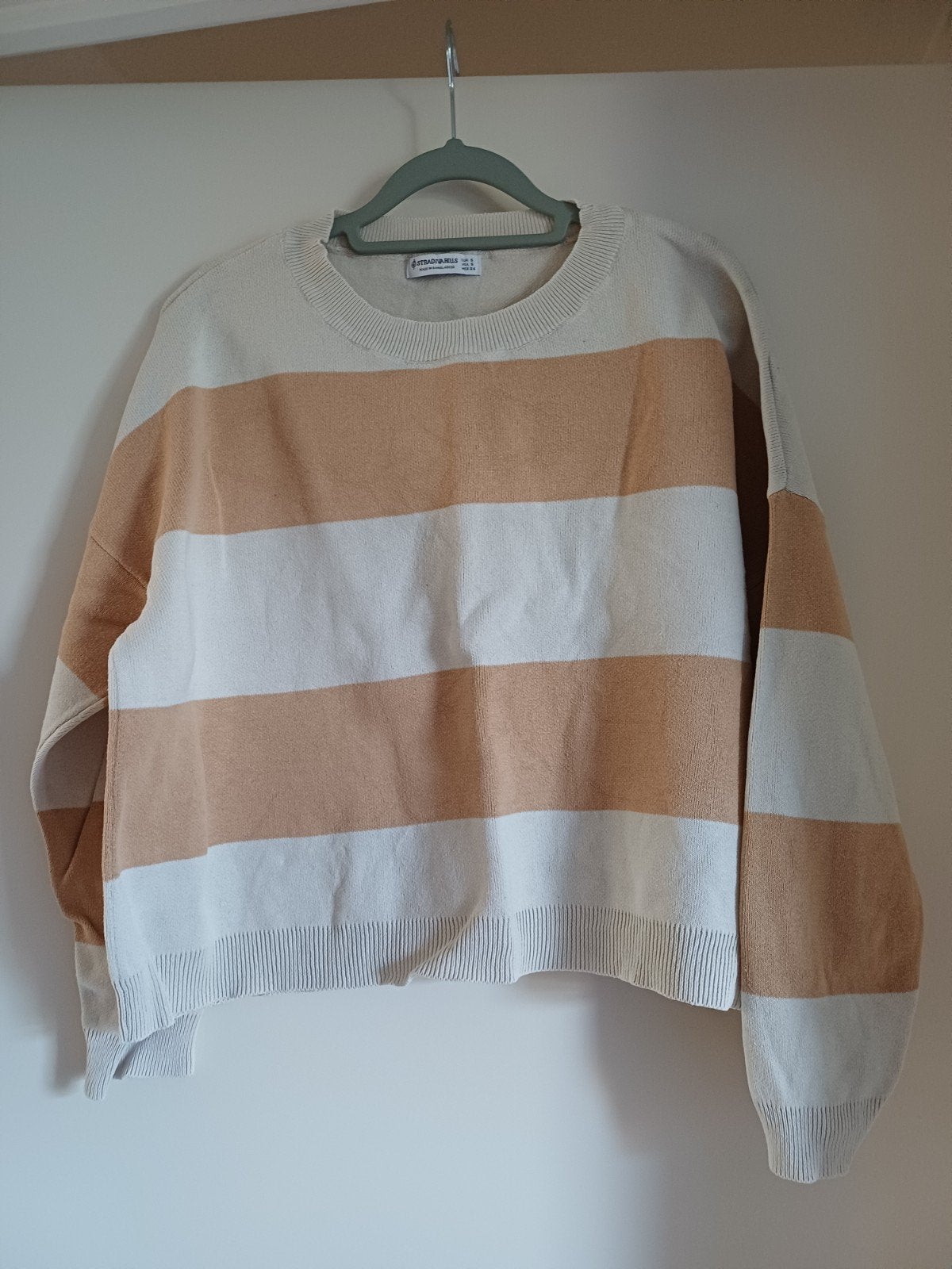 Stradivarius gestreepte trui maat S, Beige, Ophalen of Verzenden, Zo goed als nieuw, Maat 36 (S)