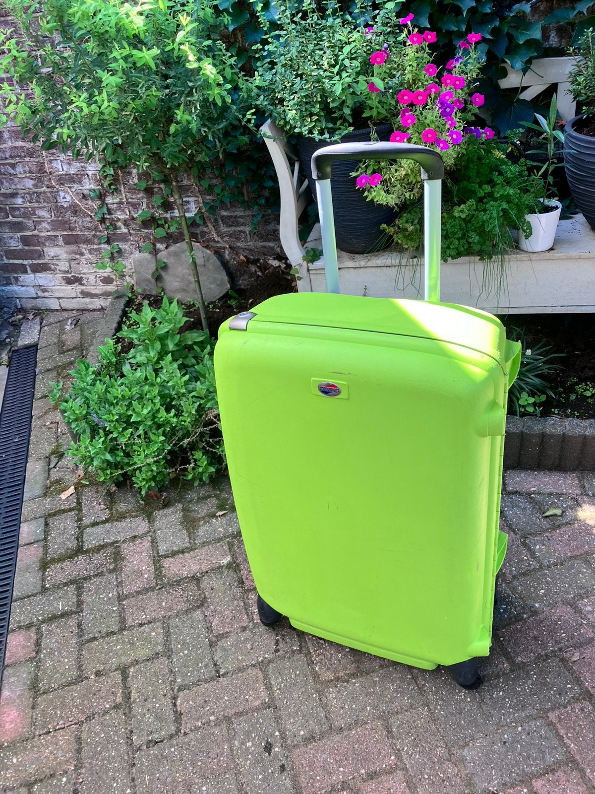 Groot reiskoffer American tourister, Ophalen, Zo goed als nieuw, Hard kunststof, 70 cm of meer