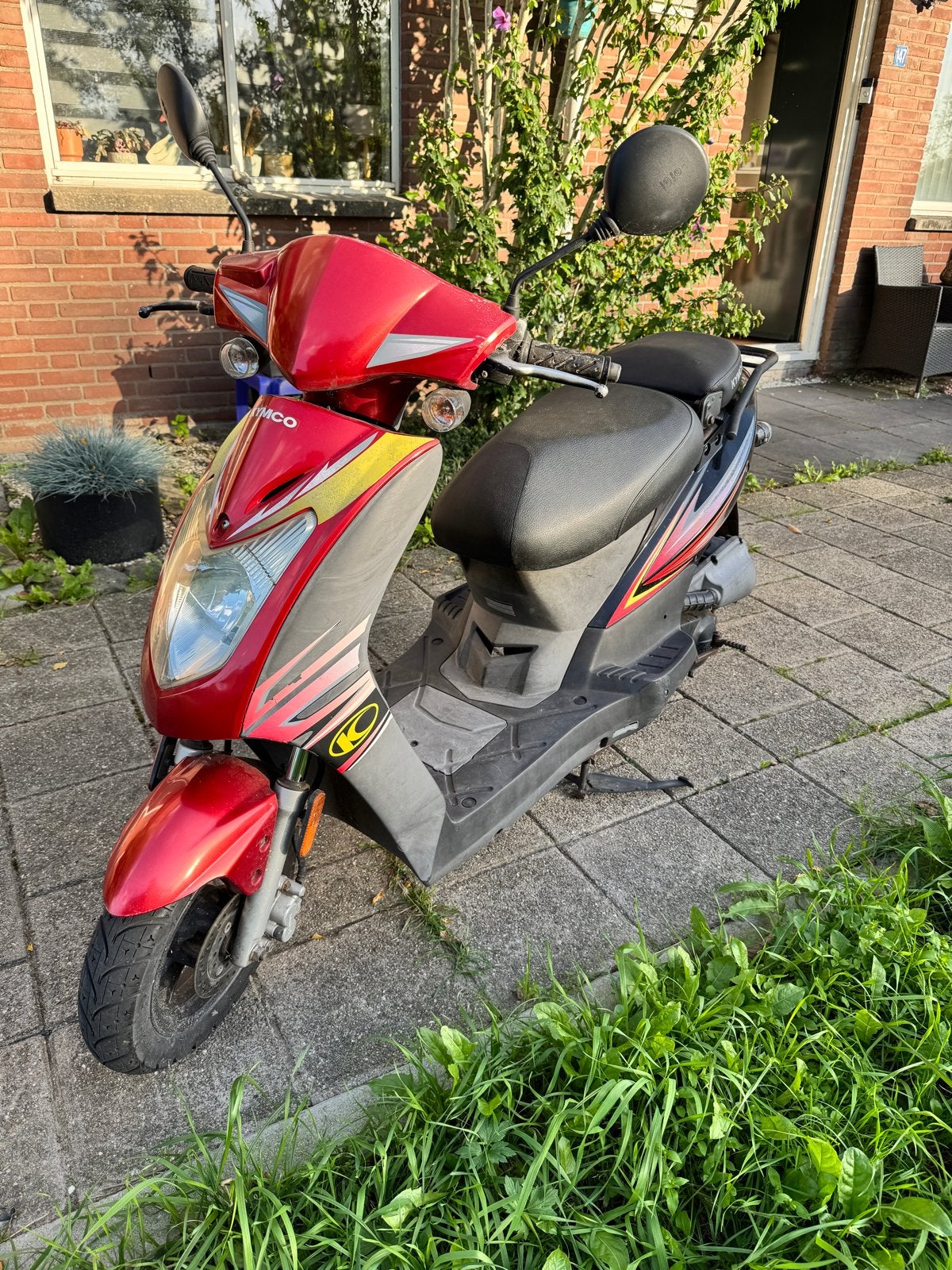 Kymco Agility 50cc Scooter - Rood/Zwart, Ophalen, Gebruikt, Maximaal 45 km/u, Agility