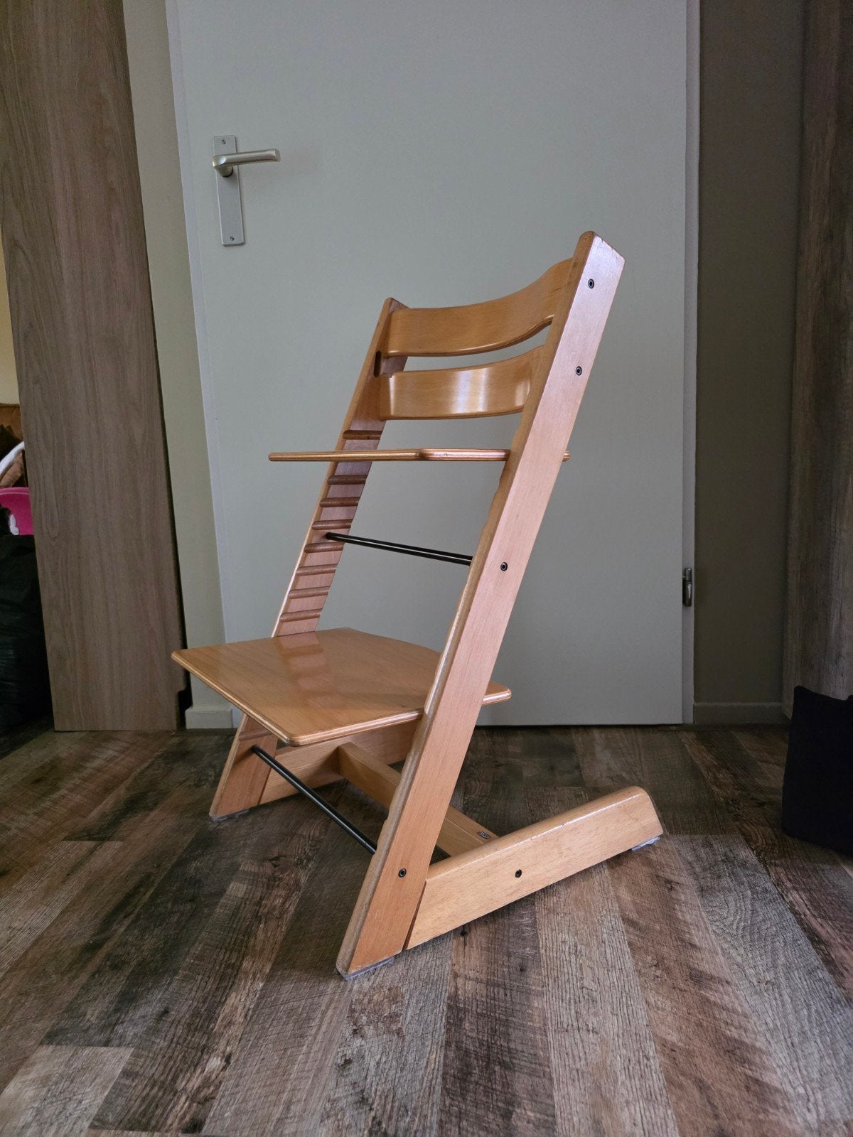 Stokke Tripp Trapp meegroeistoel - Natuurlijk hout, Ophalen, Gebruikt, Meegroeistoel