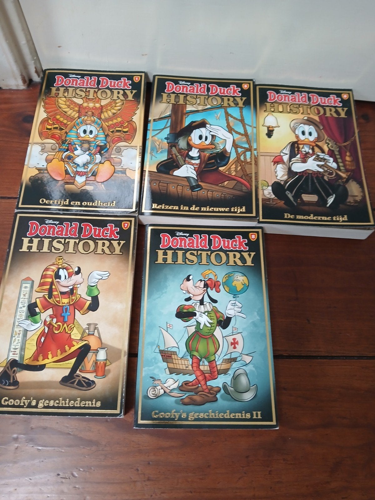 Donald Duck History & Goofy's Geschiedenis - Complete set, Boeken, Complete serie of reeks, Ophalen, Zo goed als nieuw, Walt Disney