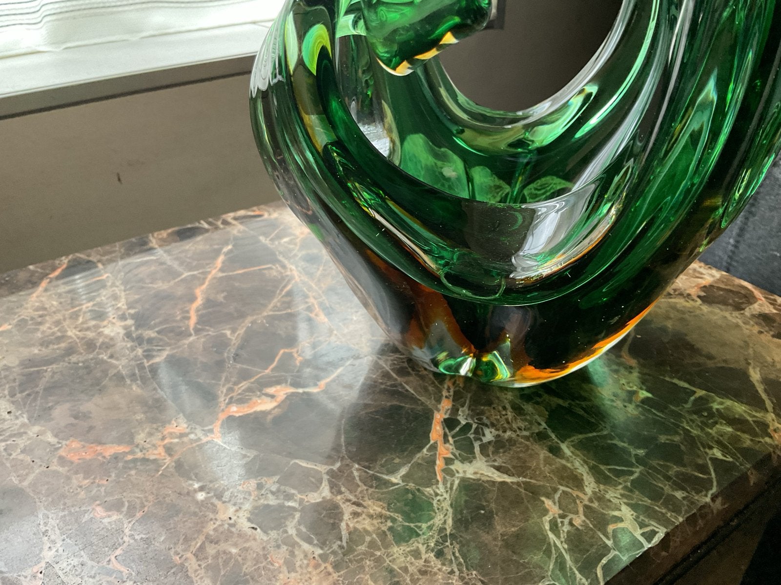 Murano glazen schaaltje/object - Groen, Antiek en Kunst, Ophalen