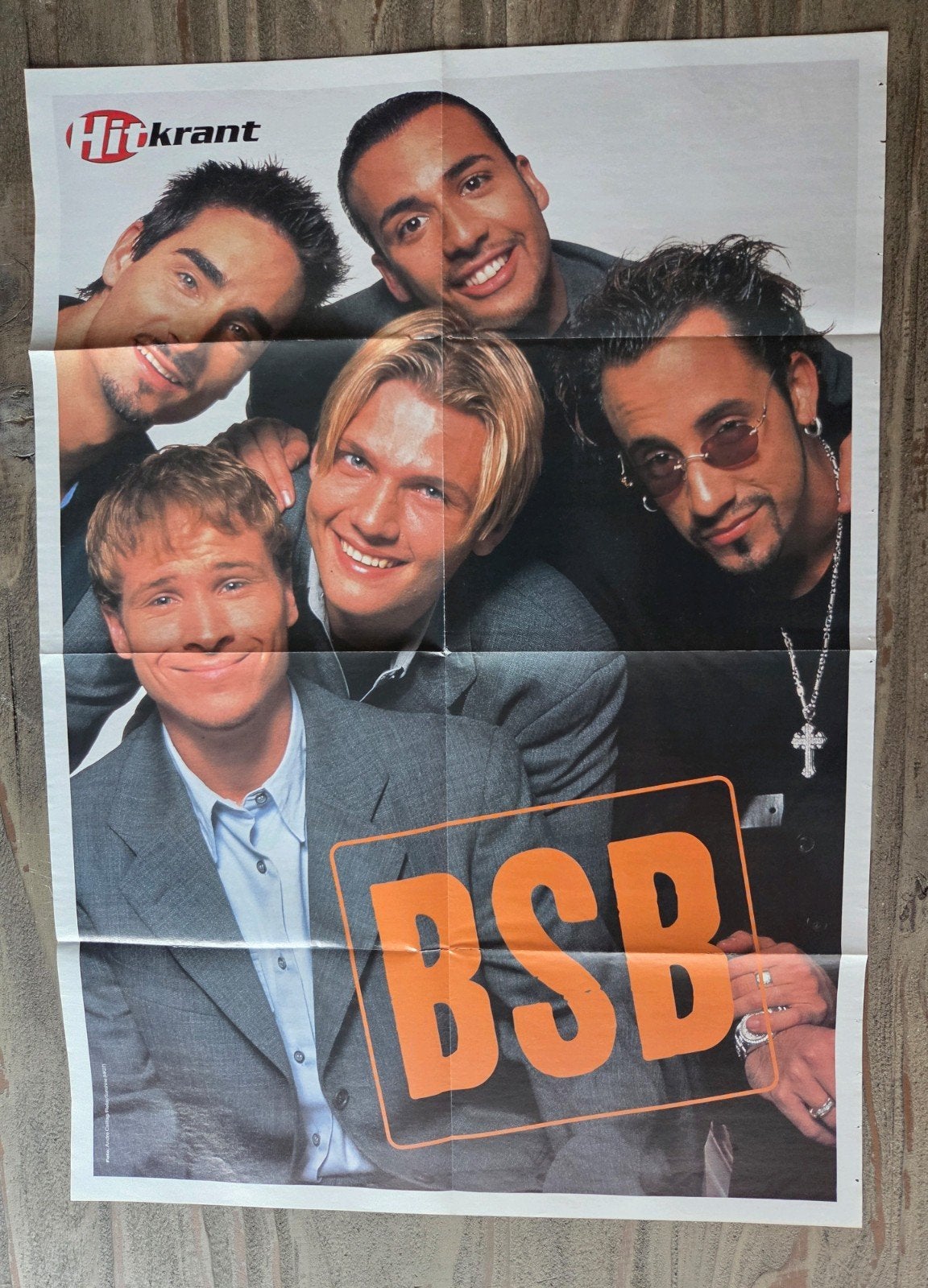 Backstreet Boys Poster uit de 90s, Ophalen of Verzenden, Zo goed als nieuw, A1 t/m A3, Muziek