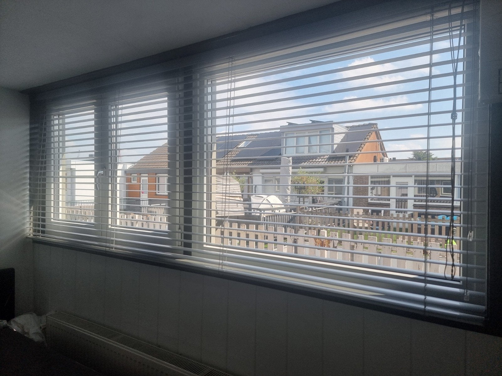 Sunway Jaloezieën - Grijs - 280x107cm, Ophalen, Jaloezie, Gebruikt, Overige merken