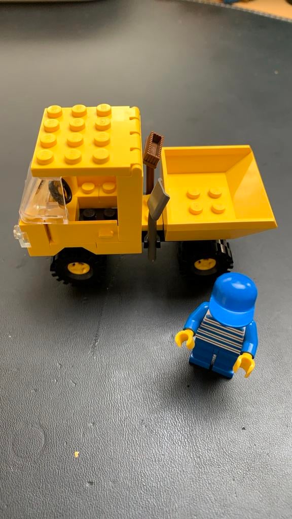 Lego Legoland Kiepwagen met Minifiguur (Set 5527), Gebruikt, Lego, Ophalen of Verzenden, Compleet