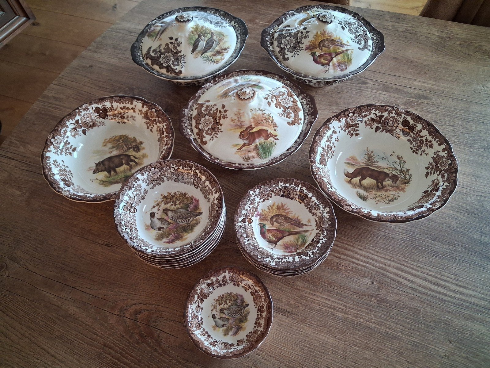 The Royal Worcester Palisdy game oud Engels jachtservies, Overige merken, Ophalen of Verzenden, Overige stijlen, Aardewerk