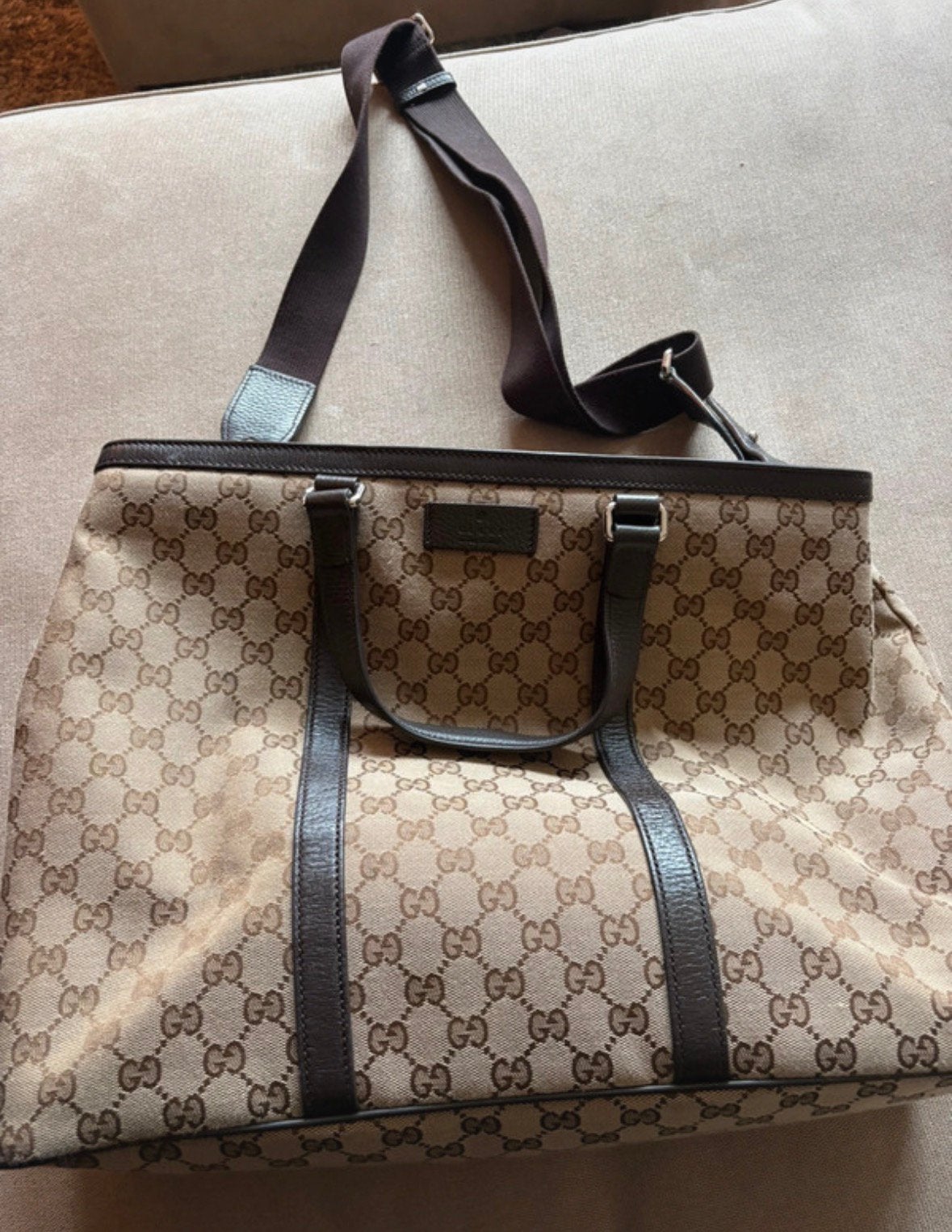 Gucci tas, Ophalen of Verzenden, Zo goed als nieuw, Zwart, Schoudertasje