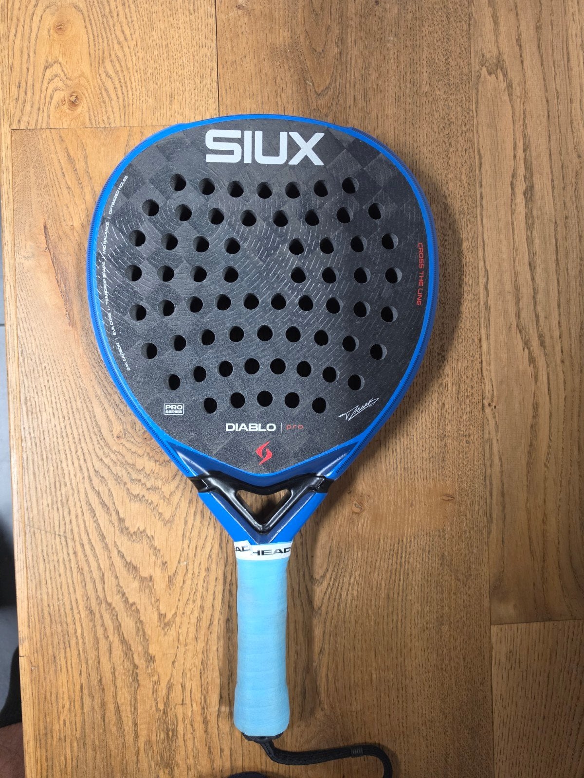 Siux Diablo Pro Royal Blue Padelracket, Ophalen of Verzenden, Gebruikt, Padelracket