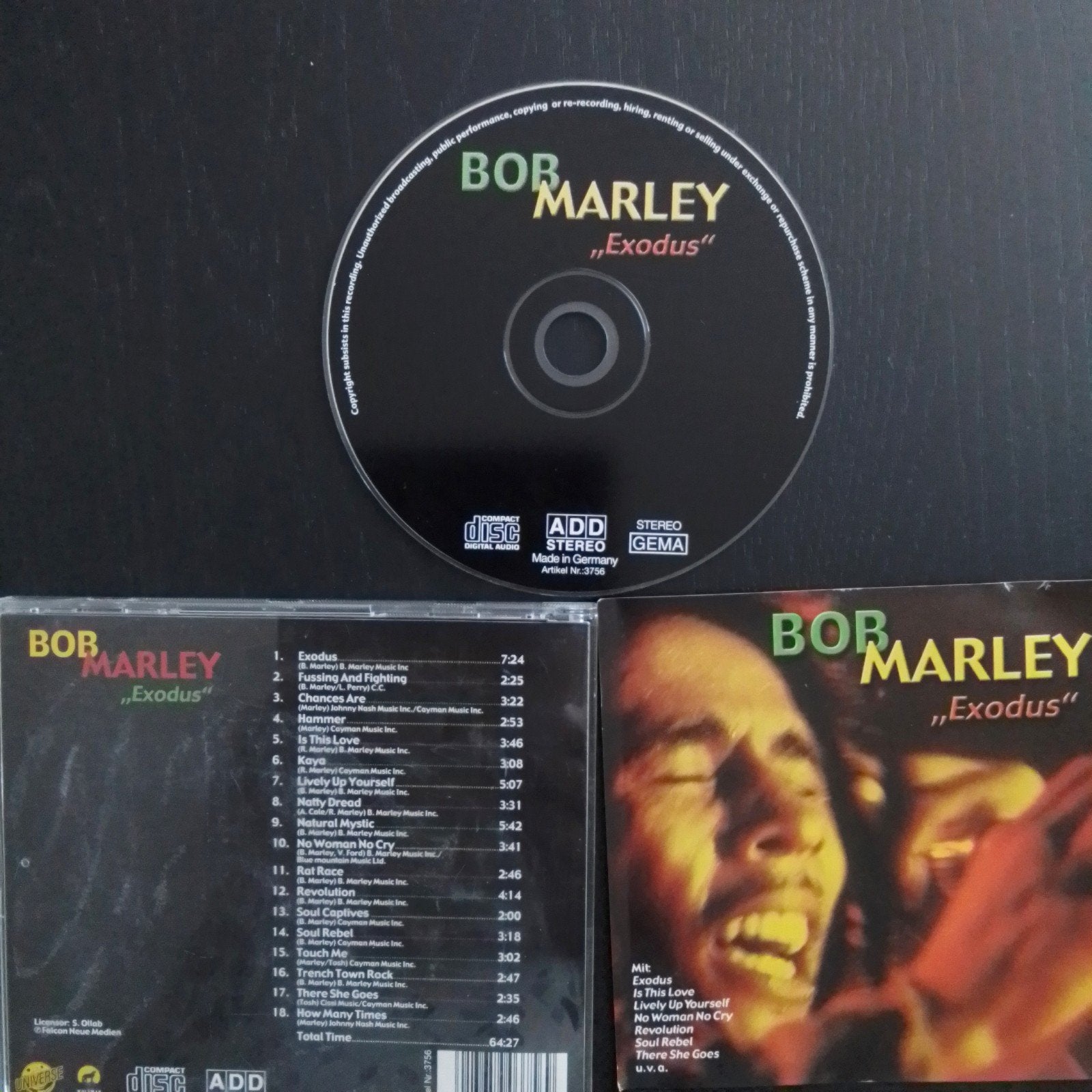 CD: Bob Marley - Exodus met oa No Woman No Cry., Ophalen of Verzenden, Gebruikt