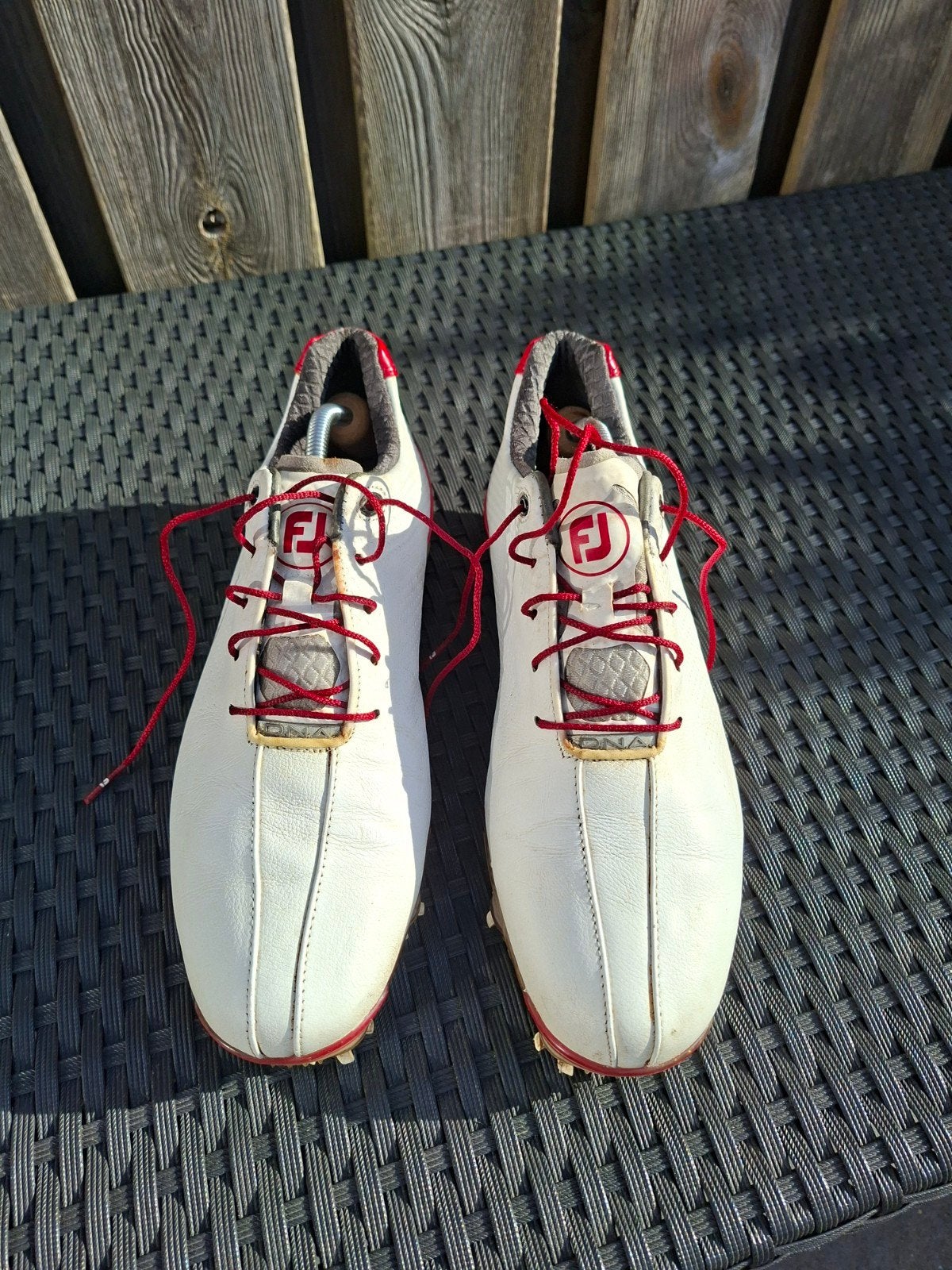 FootJoy golfschoenen wit/rood - Maat 42, Ophalen of Verzenden, Gebruikt, Schoenen, Overige merken