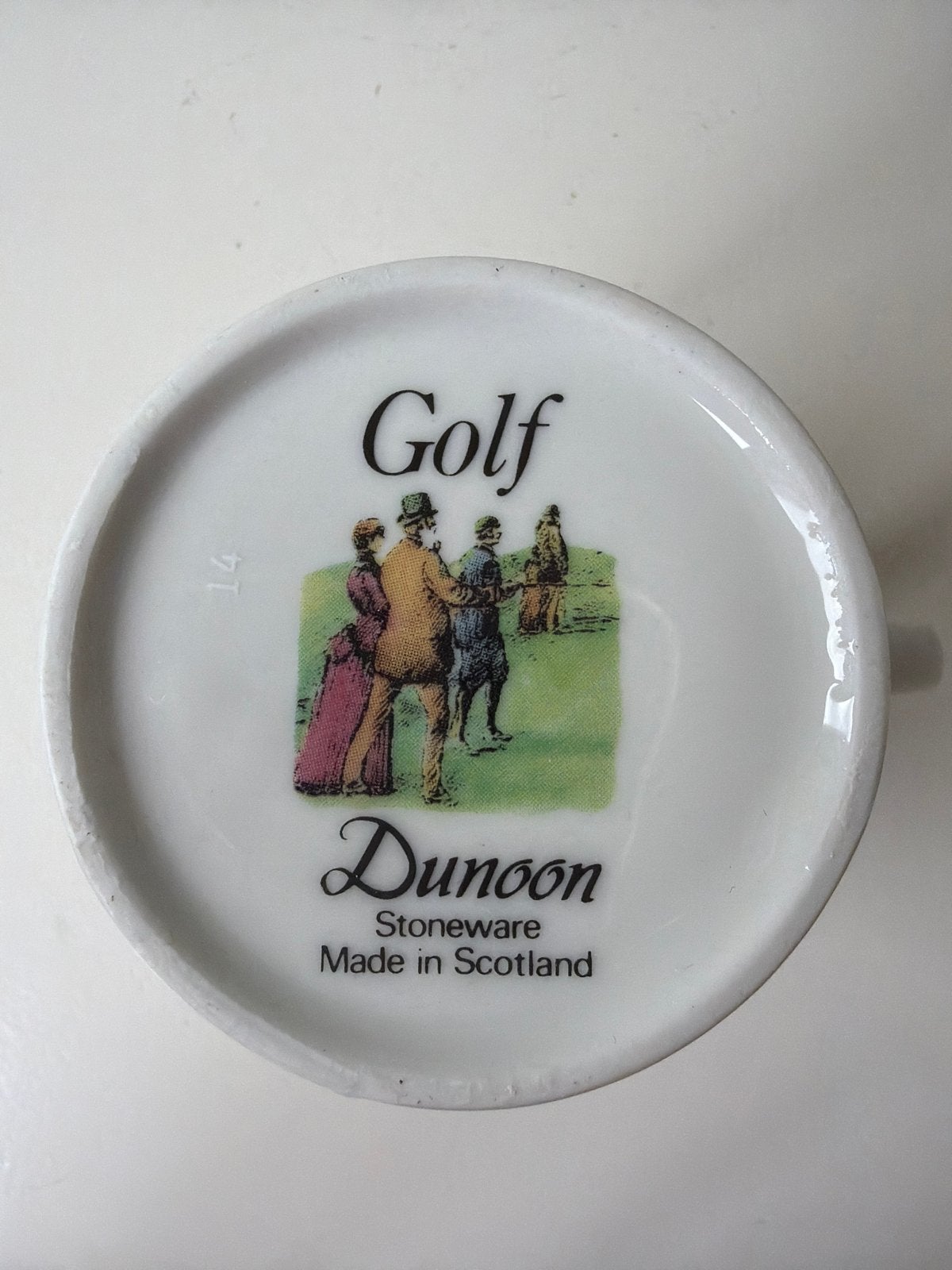 Dunoon Golf Mok - Stoneware - Made in Scotland - 10,5 cm hoo, Overige merken, Keramiek, Zo goed als nieuw, Overige stijlen