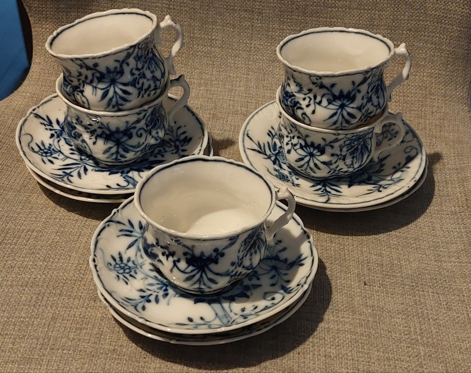 Klassiek Zwiebelmuster koffie-/theeservies!!, Ophalen of Verzenden