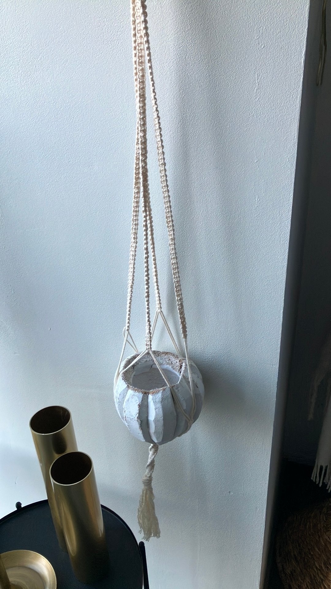 Ibiza plantenhanger, Ophalen, Rond, Zo goed als nieuw, Aardewerk