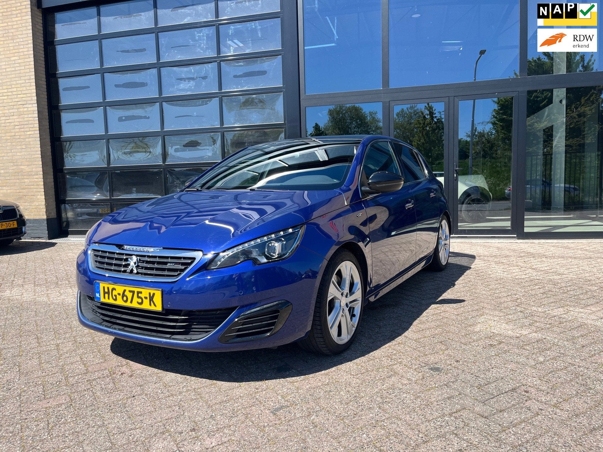 Peugeot 308 , Panodak, Navi, Sport 206 pk ! 1.6 e- GT, Voorwielaandrijving, Gebruikt, 4 cilinders, Leder en Stof