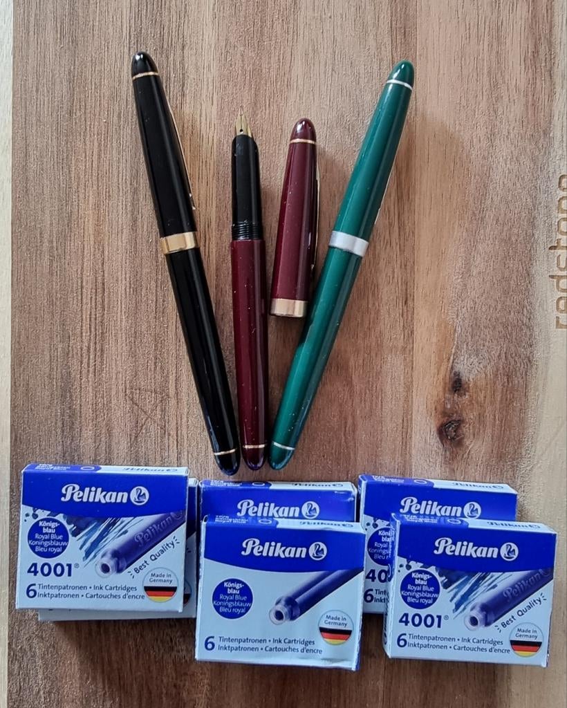 3 Marksman vulpennen met Pelikan inkt patronen, Ophalen of Verzenden, Nieuw