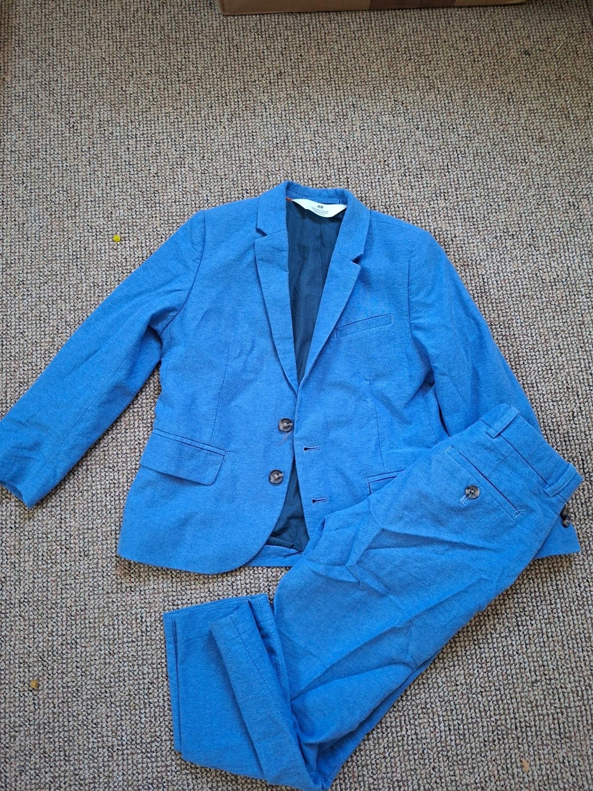 H&M Blauw Pak voor Jongens - Maat 116 (5-6 jaar), Kinderen en Baby's, Ophalen of Verzenden, Zo goed als nieuw, H&M, Jongen