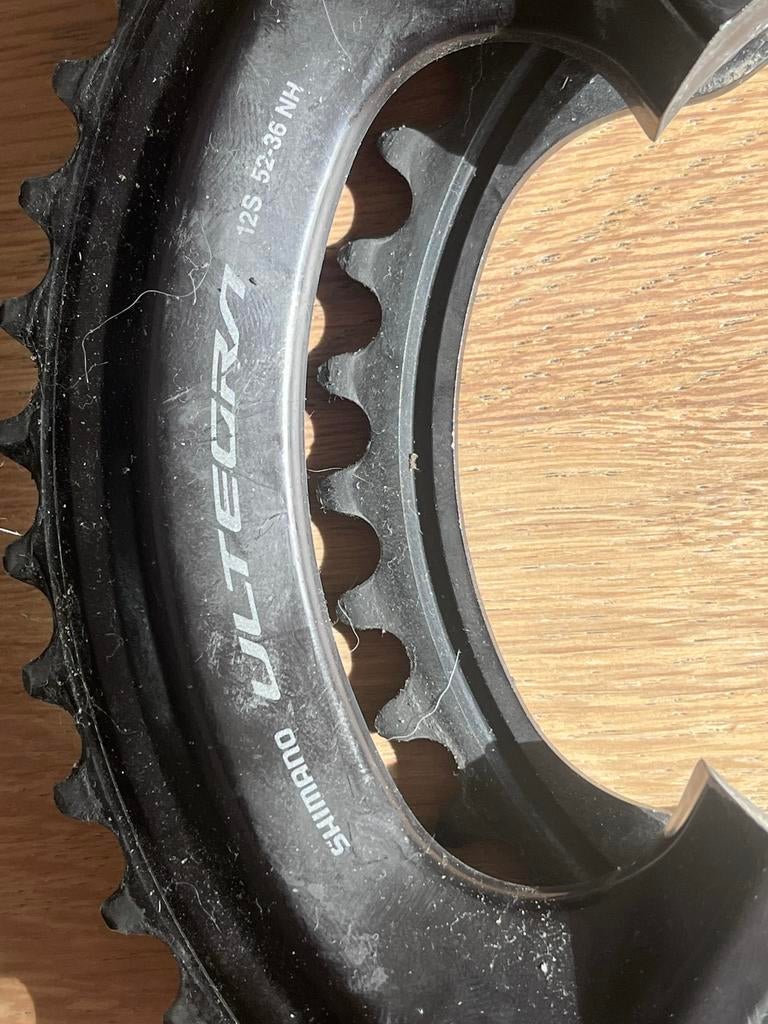 Shimano Ultegra 12S 52-36 NH Crankstelblad, Ophalen of Verzenden, Gebruikt, Crankstel of Pedalen