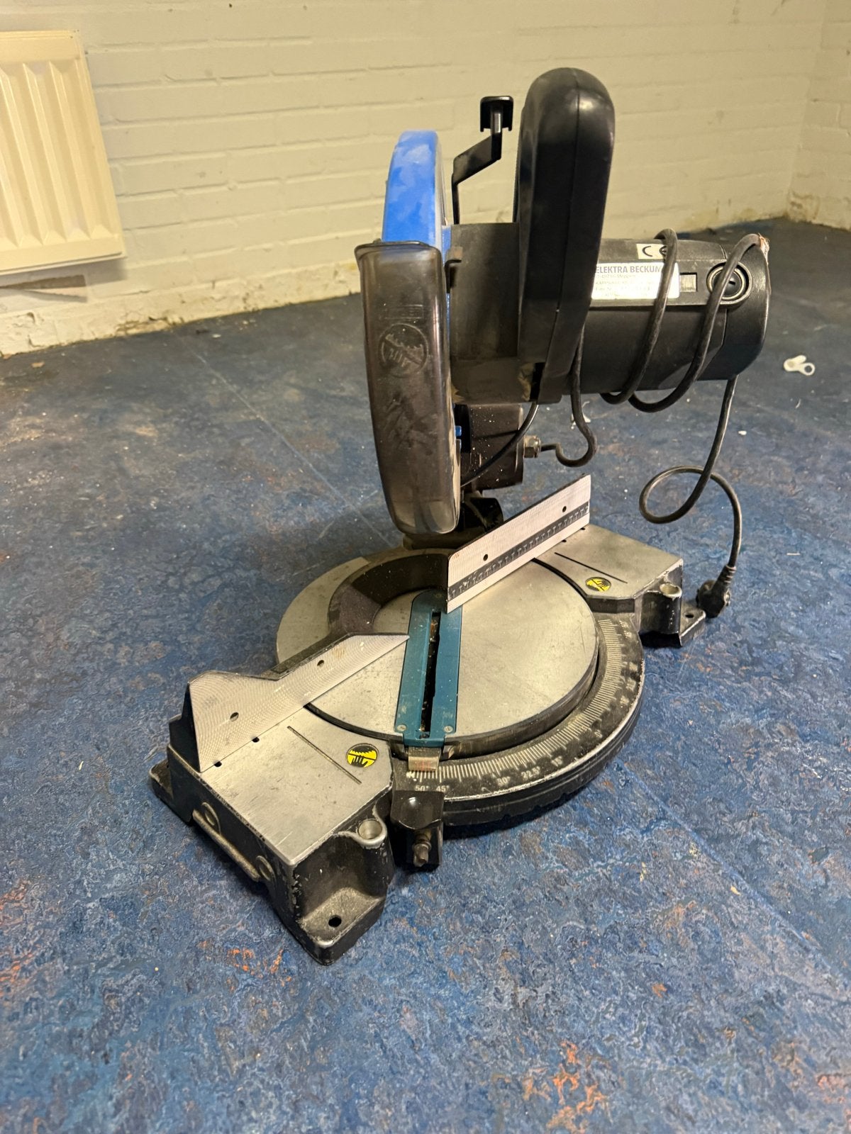 Elektra Beckum Afkortzaag, Ophalen, Gebruikt, 70 mm of meer, Afkortzaag