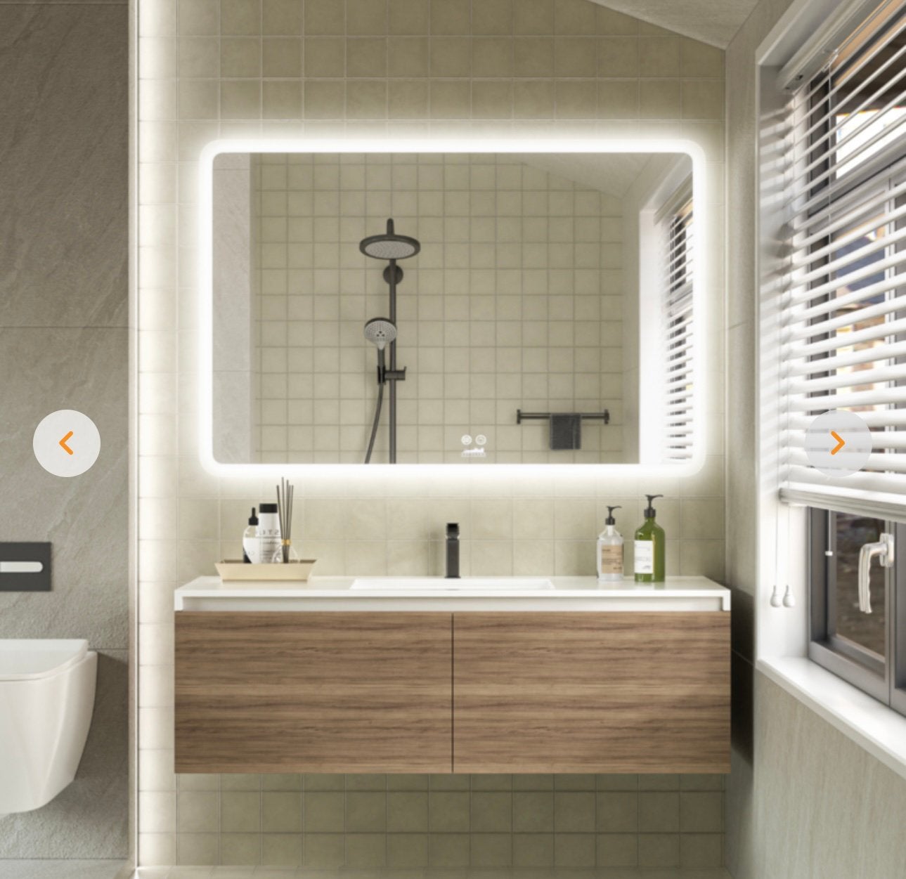 Nieuwe luxe LED Badkamerspiegel 120x80 cm – CityLine LM-130, Ophalen, Zo goed als nieuw