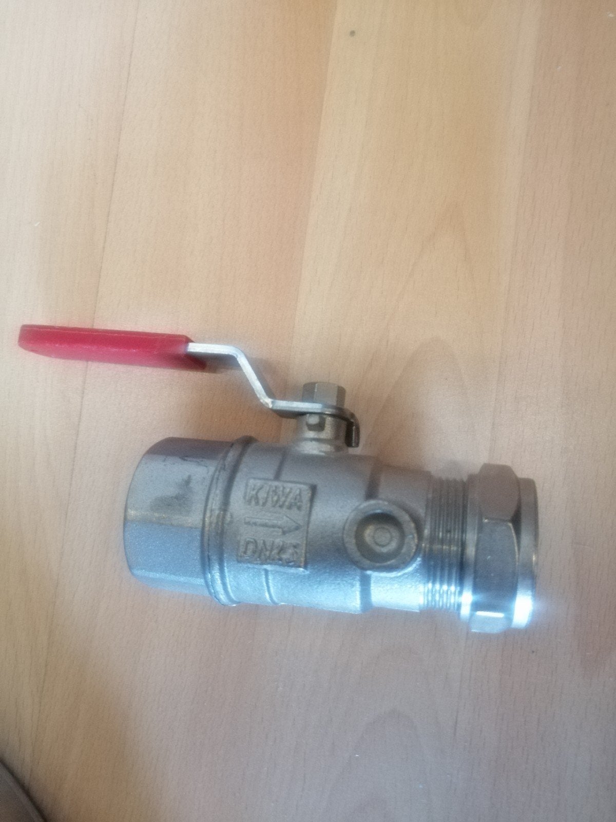 kogelkraan messing verchroomd 28 knel aan een kant, kiwa,, Nieuw, Minder dan 3 jaar oud, Minder dan 20 liter, Boiler
