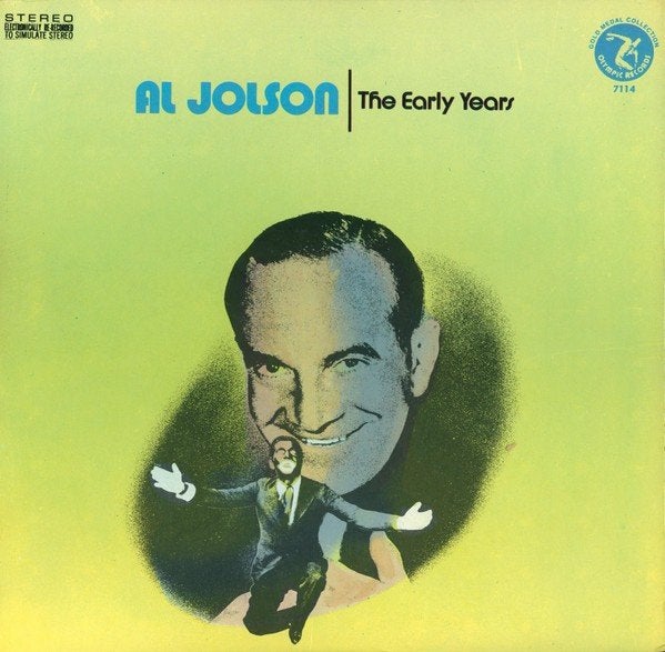 al jolson the early years, Ophalen, Gebruikt, Jazz, LP