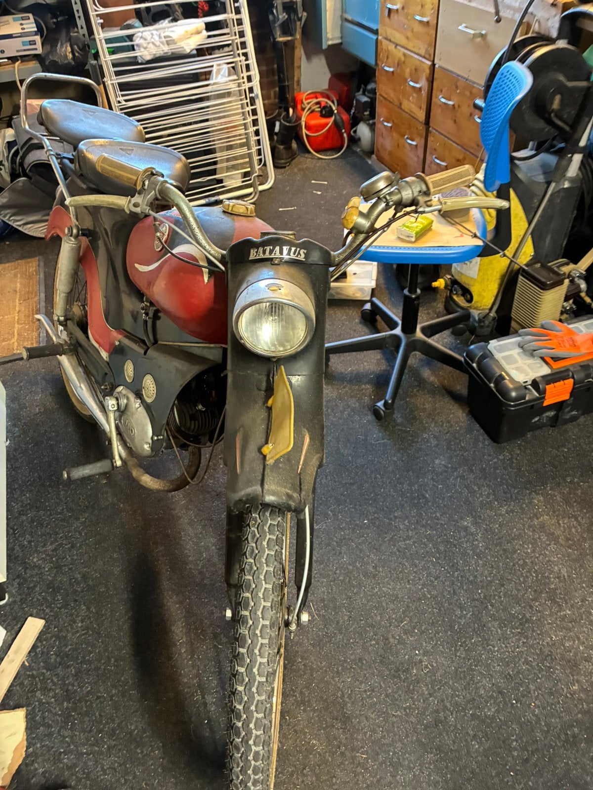 Batavus Bilonet sport 1958 zeer zeldzaam., Ophalen, Maximaal 45 km/u, Batavus, 50 cc