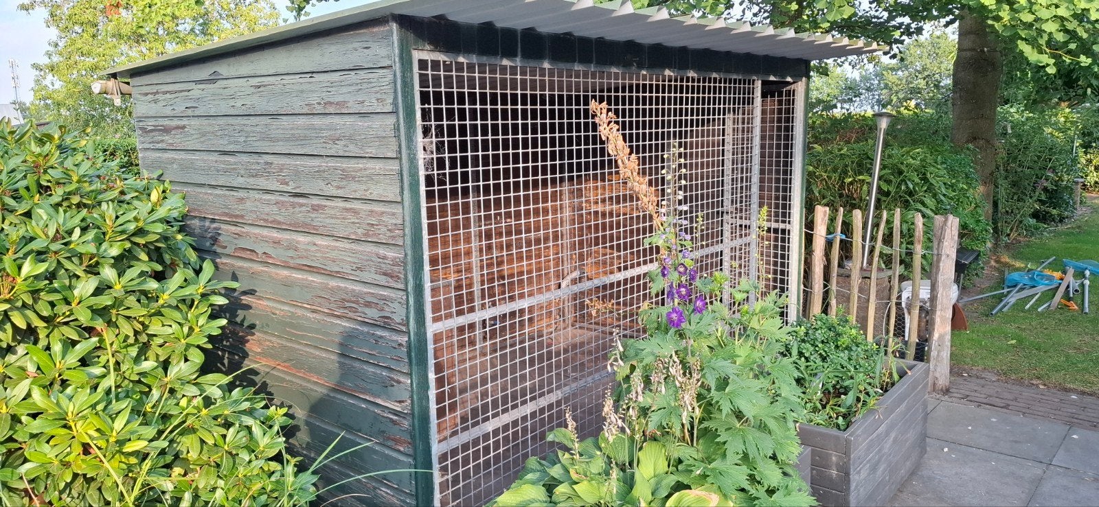 Corton hondenkennel 300x192, Dieren en Toebehoren, Hondenhokken, Ophalen, Gebruikt, 110 cm of meer, 100 cm of meer