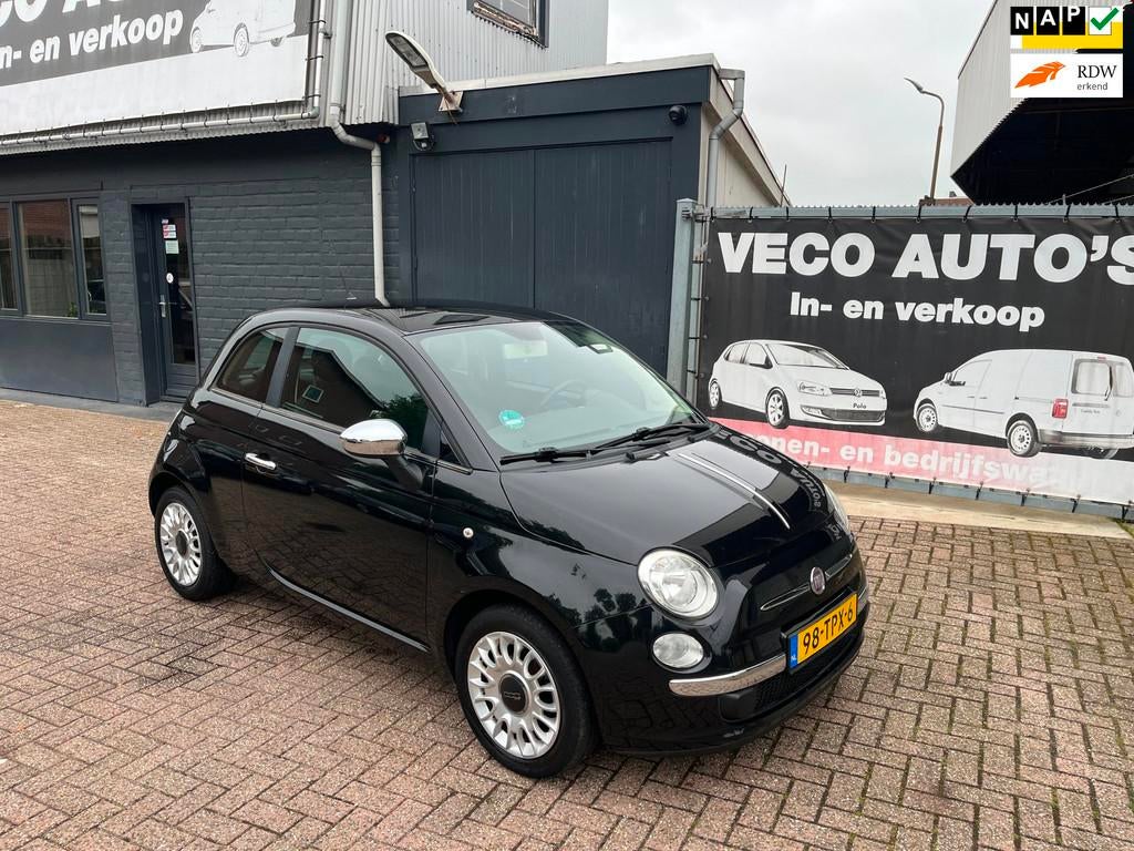Fiat 500 1.2 Easy airco nette org NL auto met nap nieuwe apk, Euro 5, Stof, Gebruikt, 1242 cc