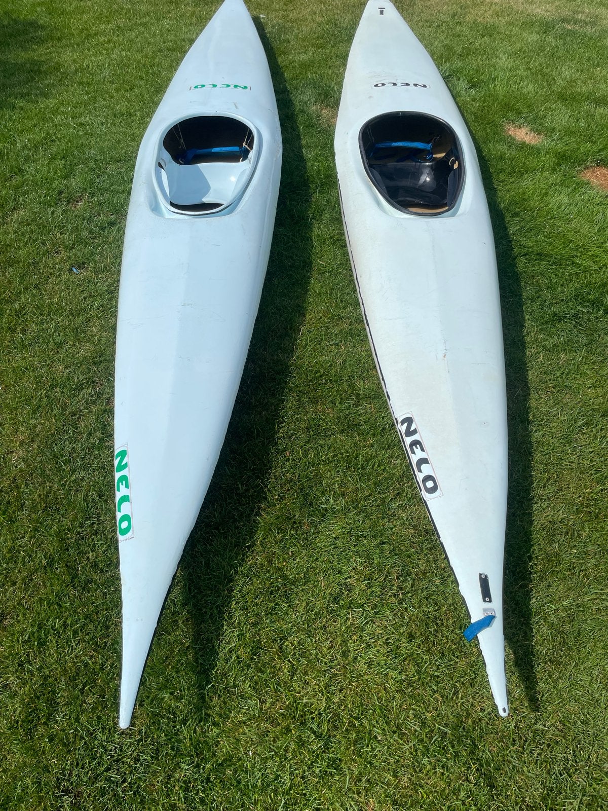 2 Nelo kano's (1x z.g.a.n., 1x met schade), Watersport en Boten, Ophalen, Gebruikt, 1-persoons