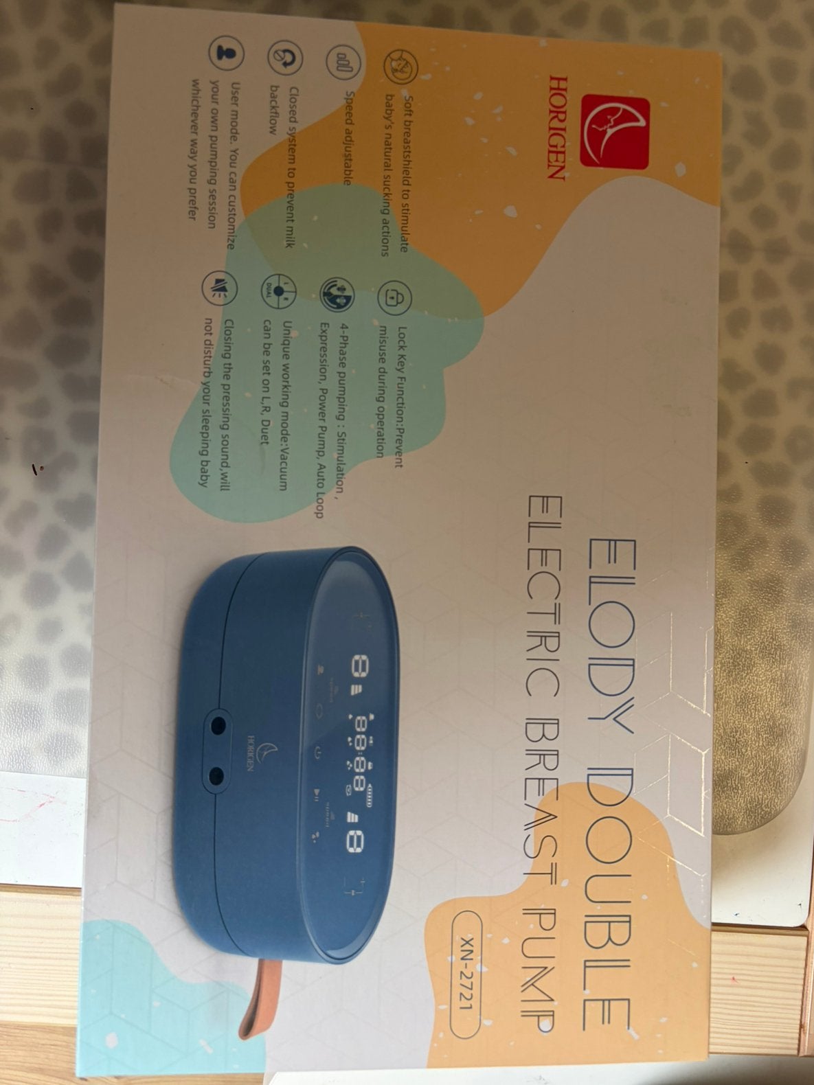 Horigen elody double breast pump, Ophalen, Zo goed als nieuw, Borstkolf