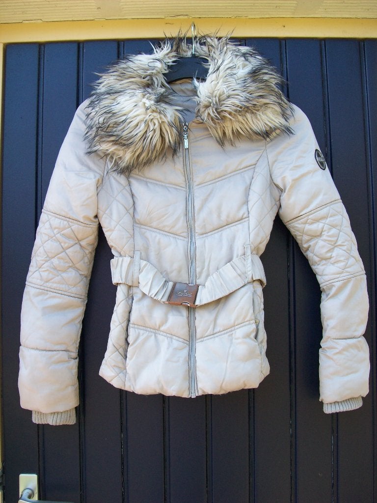 Winterjas "Coolcat" Maat XS/S, Kleding | Dames, Beige, Ophalen of Verzenden, Zo goed als nieuw, Coolcat