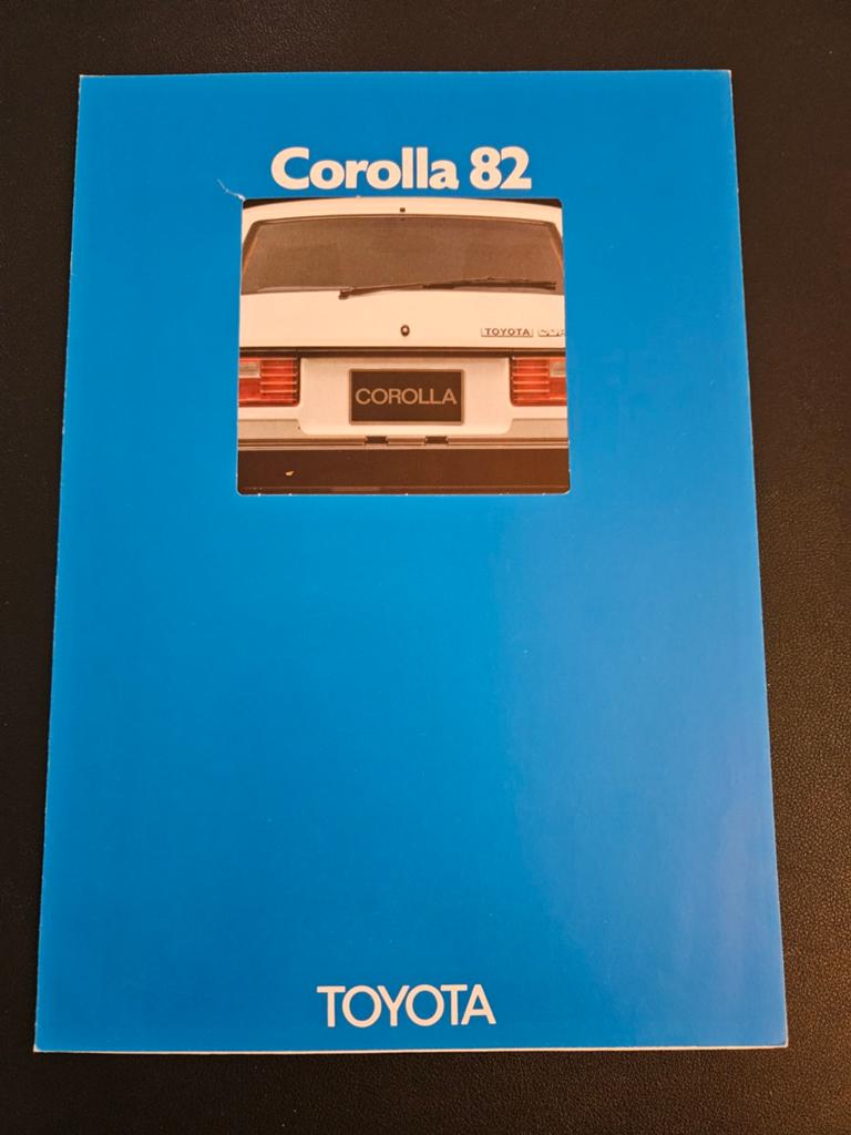 Brochure Toyota Corolla 1982, Ophalen of Verzenden, Zo goed als nieuw, Toyota