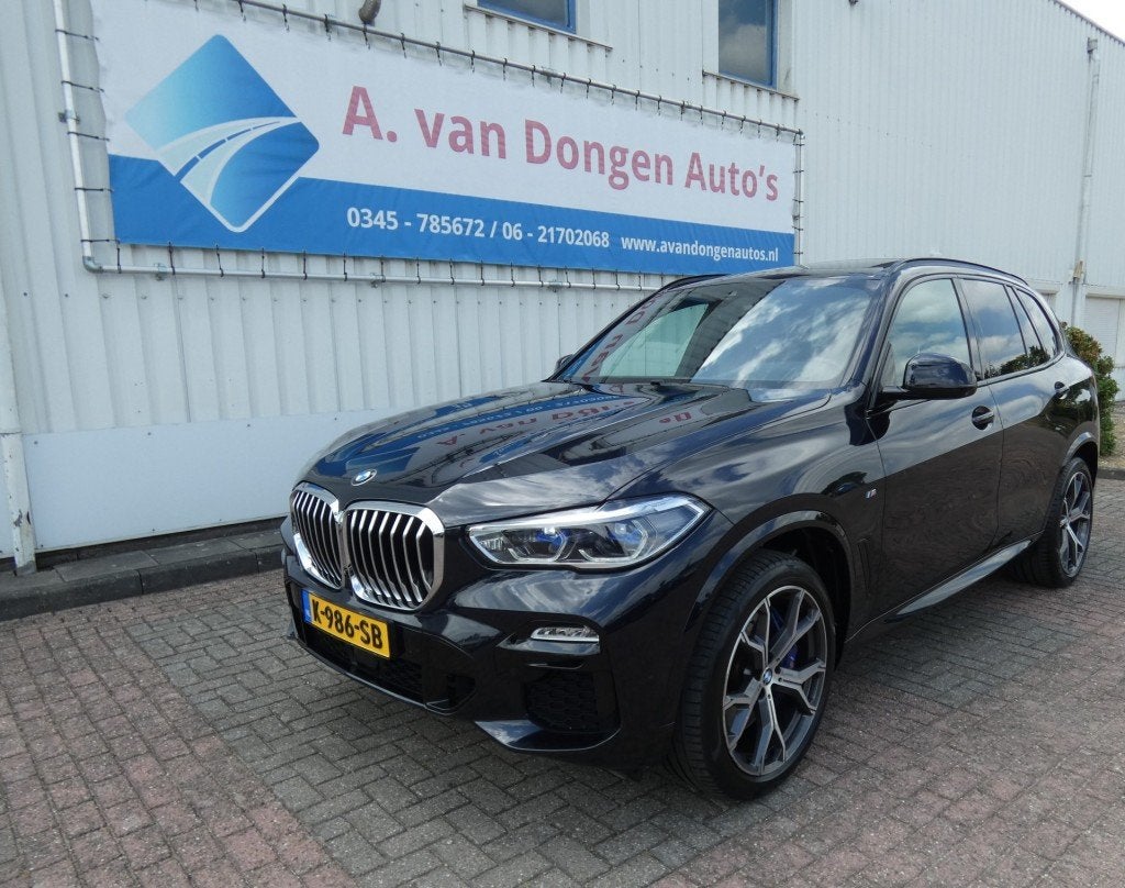 Bmw X5 XDRIVE40I M-Sport,360,Pano,Laser,360,Achterasbest,Hea, Auto's, Gebruikt, Zwart, Leder, Bedrijf